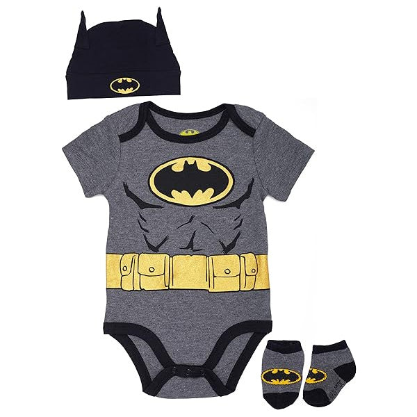 Batman 3 Piece Onesie Set