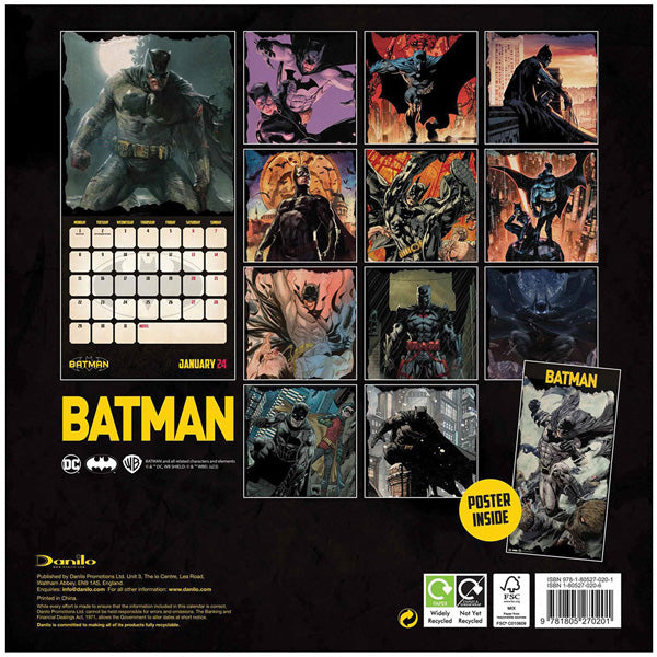 Batman Calendar 2024