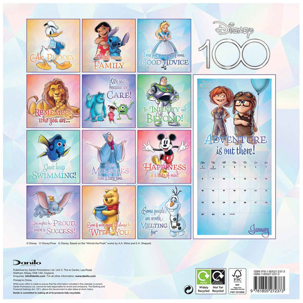 Disney 100 Year Calendar 2024