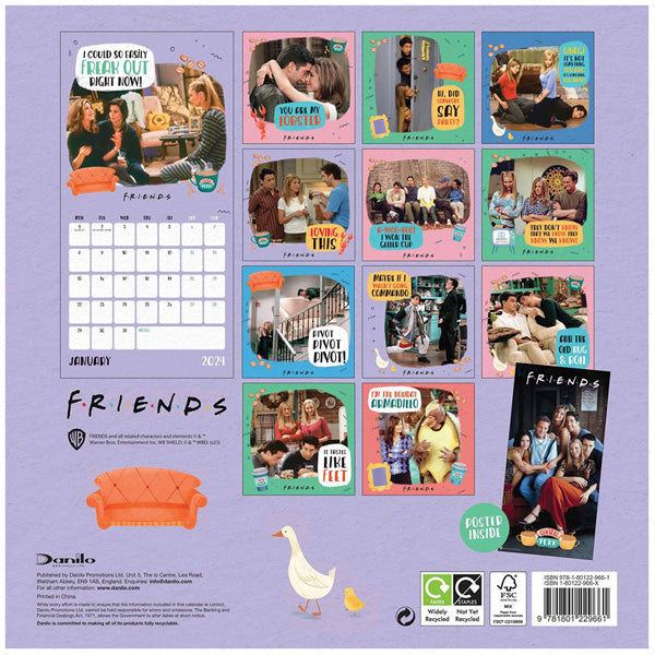 Friends Calendar 2024