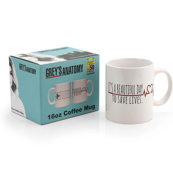 Grey's Anatomy Beautiful Day To Save Lives Mug