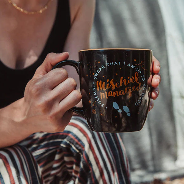 Harry Potter Marauders Map Black and Gold Mug