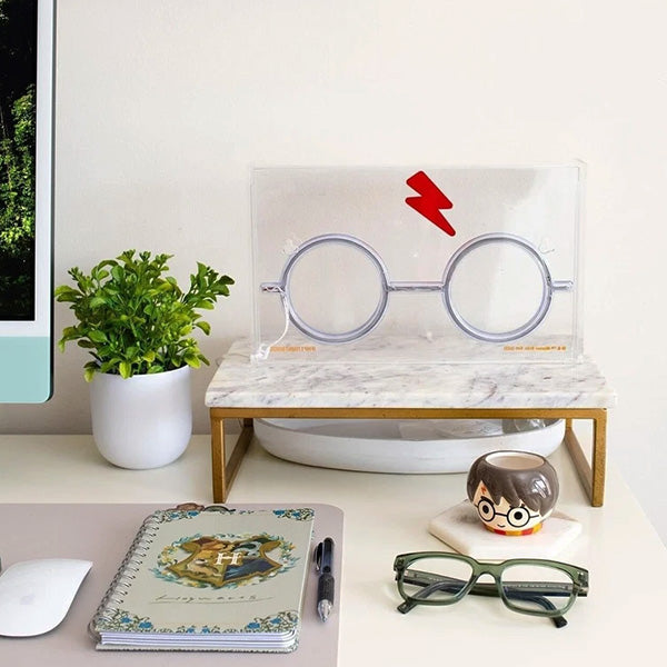 Harry Potter Scar and Glasses Neon Light