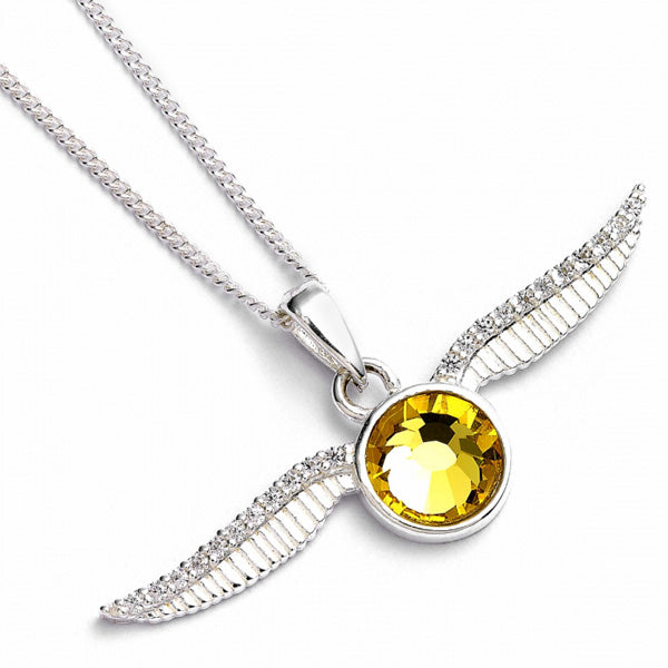 Harry Potter Sterling Silver Golden Snitch Necklace