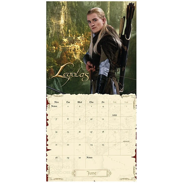 Lord of The Rings Square Calendar 2027