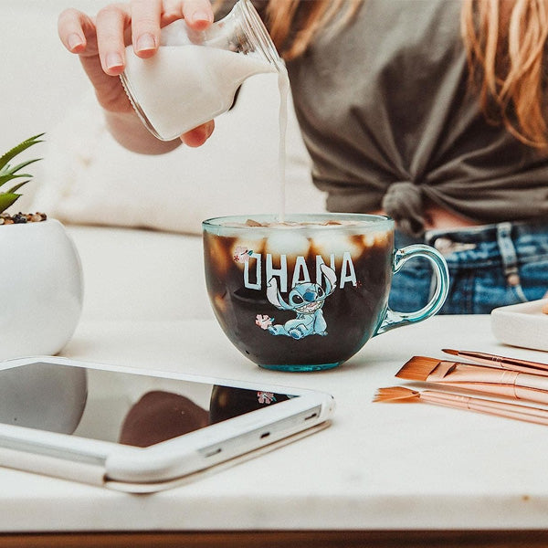 Lilo and Stitch Ohana Glass