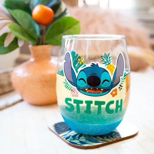 Lilo and Stitch Stemless Wine Glass