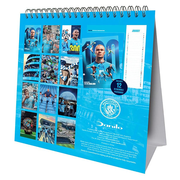 Manchester City Desktop Calendar 2027