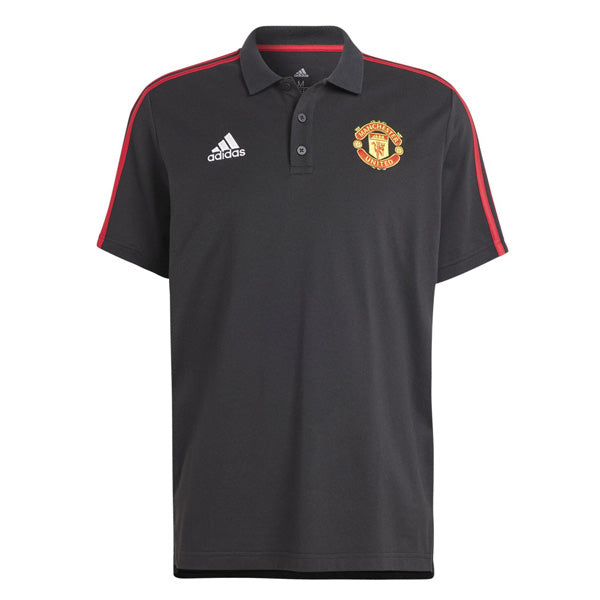 Manchester United FC DNA 3 Stripes Polo -Black