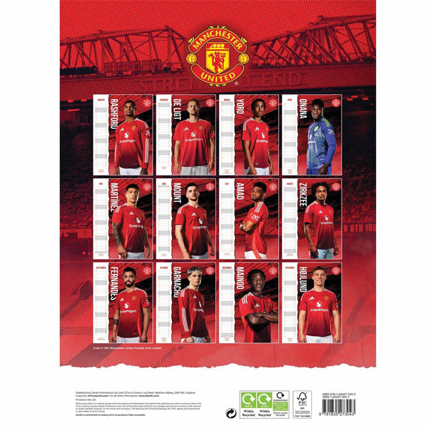 Manchester United Calender 2025