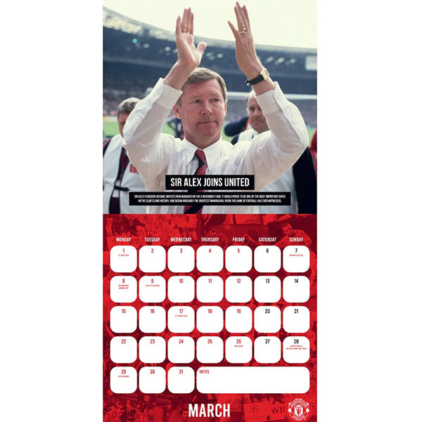 Manchester United Legends Square Calendar 2027