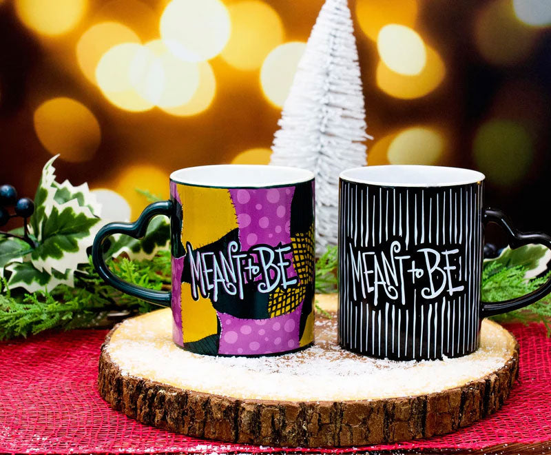 Nightmare Before Christmas Jack and Sally Mug Set