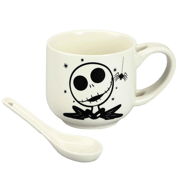Nightmare Before Christmas Jack Ceramic Mug With Spoon
