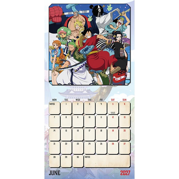 One Piece Square Calendar 2027