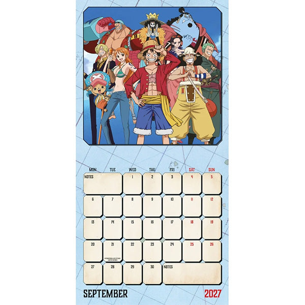 One Piece Square Calendar 2027