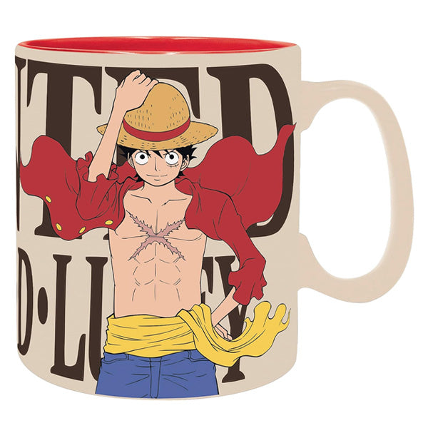 One Piece Luffy Wanted Mug & Coaster