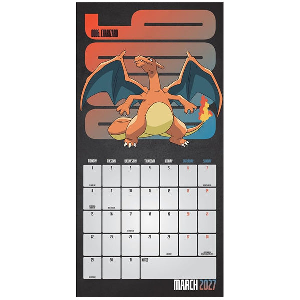 Pokemon Square Calendar 2027