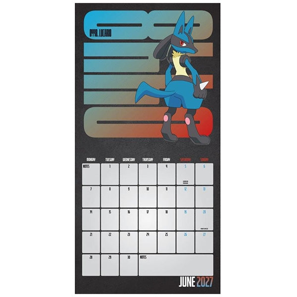 Pokemon Square Calendar 2027
