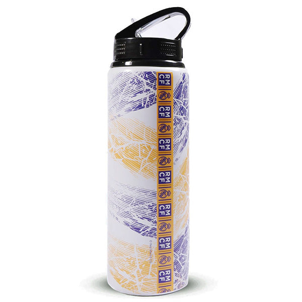 Real Madrid FC Crest Print Aluminium Water Bottle