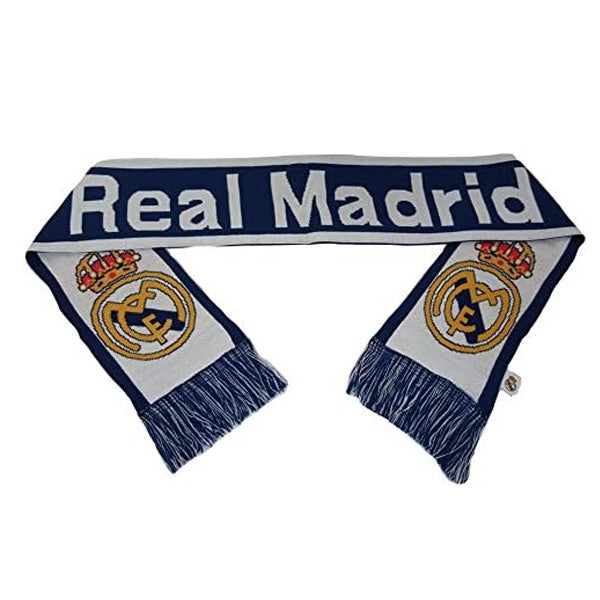 Real Madrid FC White & Navy Scarf