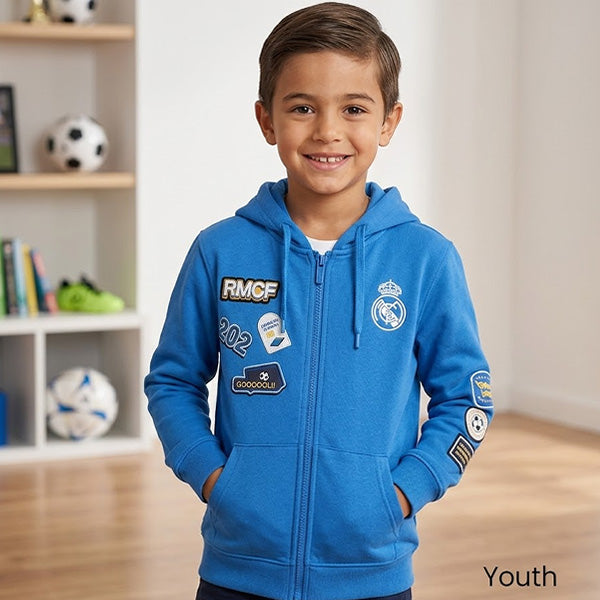 Real Madrid Youth Zip Hoodie