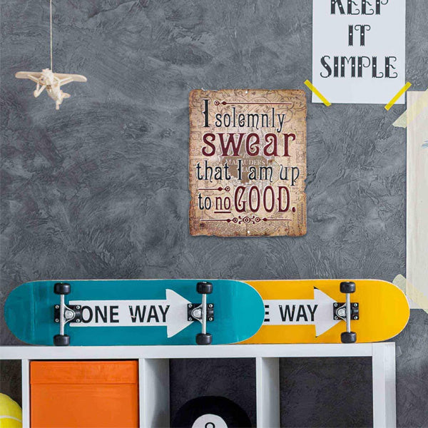 Harry Potter Solemnly Swear Metal Sign