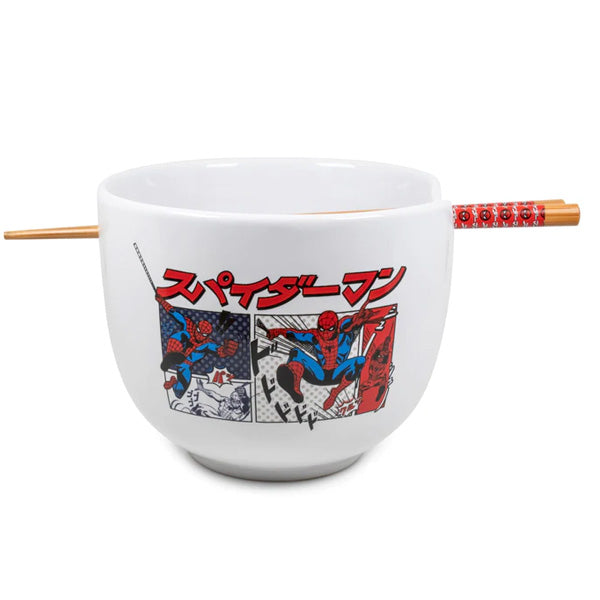 Spider-Man Ramen Bowl and Chopsticks