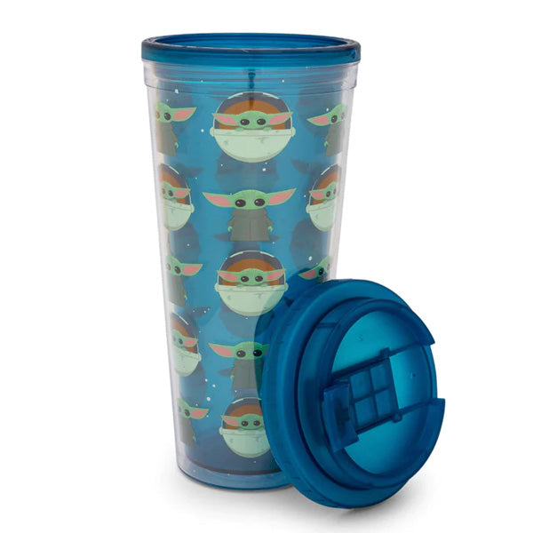 Star Wars Grogu Plastic Travel Tumbler