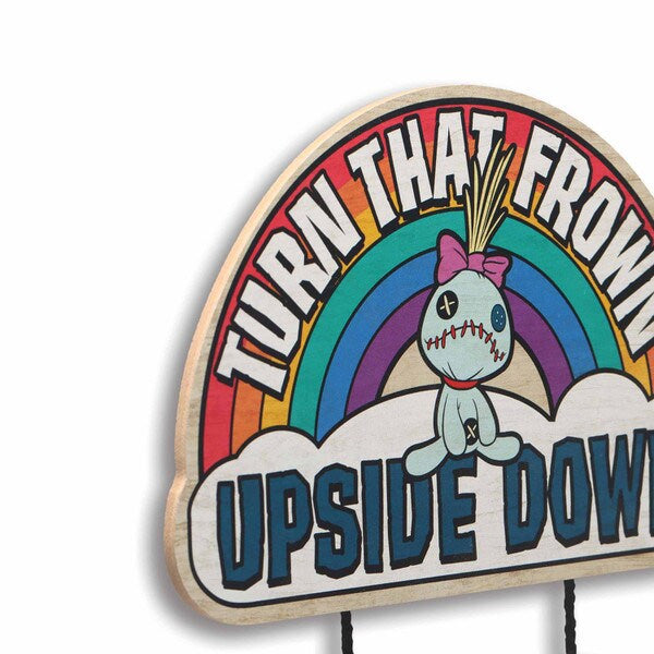 Lilo and Stitch Upside Down Wood Wall Sign