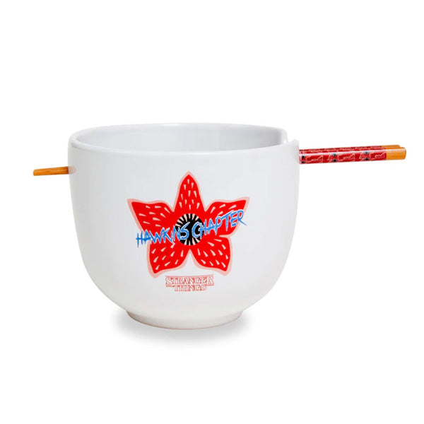 Stranger Things Demogorgon Hunting Crew Ramen Bowl and Chopsticks