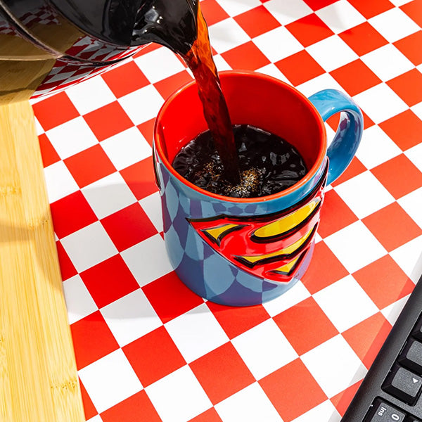 Superman Logo Embossed Mug