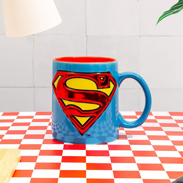 Superman Logo Embossed Mug