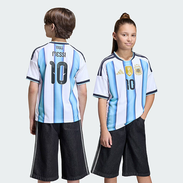 Argentina Home Messi Youth Jersey 26/27