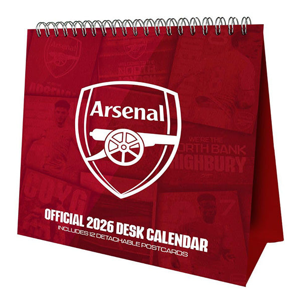 Arsenal FC Desktop Calendar 2026