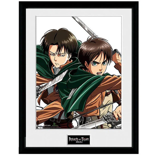 Attack on Titan Eren and Levi Framed Picture