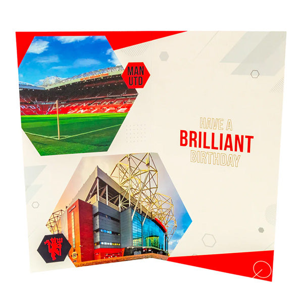 Manchester United FC Birthday Card With Stickers