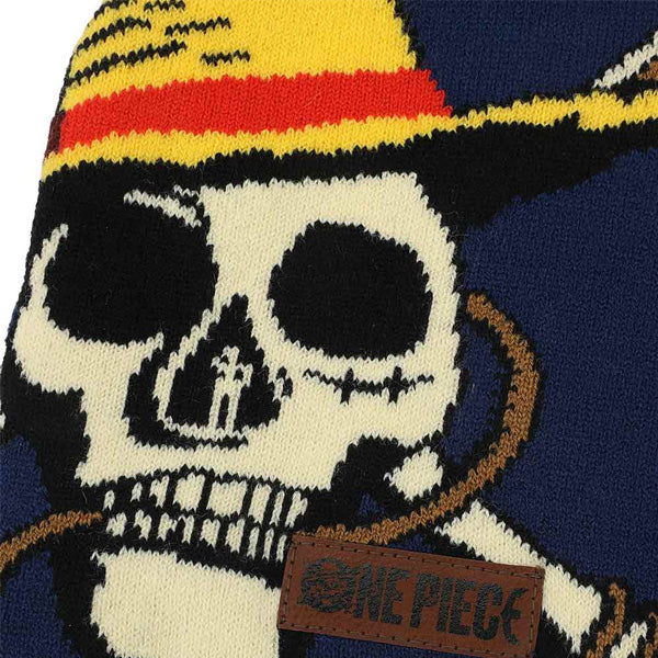 One Piece Patch Skull Cap Beanie