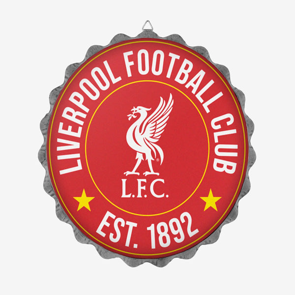 Liverpool FC Wall Mounted Bottlecap Sign