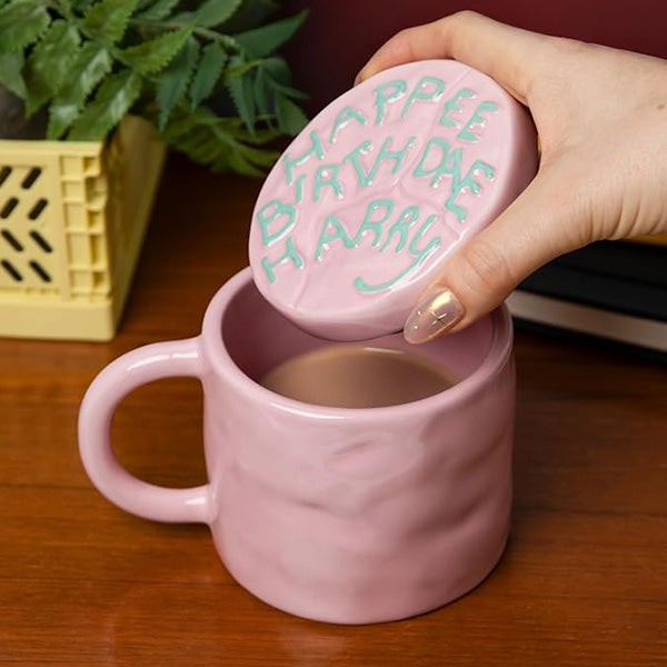 Harry Potter Happy Birthday Mug with Lid