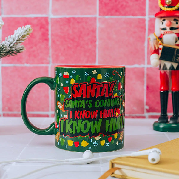 Elf "OMG! Santa's Coming!" Mug
