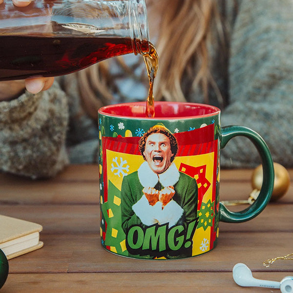 Elf "OMG! Santa's Coming!" Mug