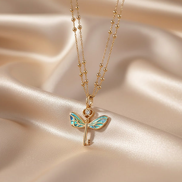 Harry Potter Flying Keys Necklace