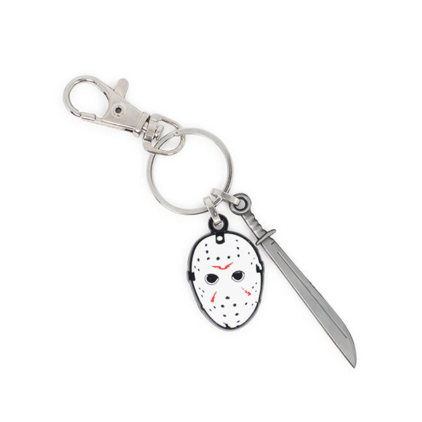 Friday The 13th Mask and Machete Keychain