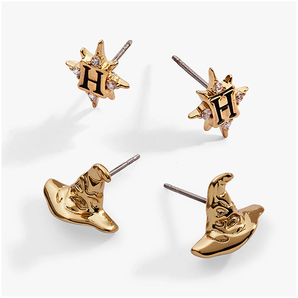 Harry Potter Hogwarts & Sorting Hat Earring Set