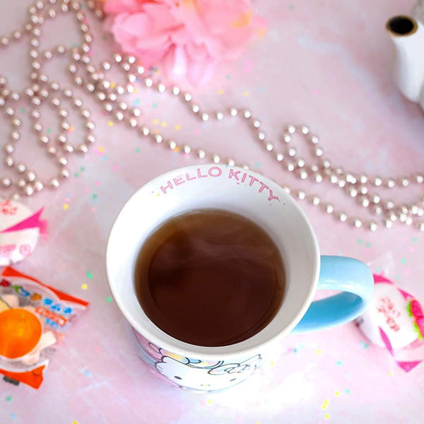 Hello Kitty Pastel on Rainbow Wide Rim Mug