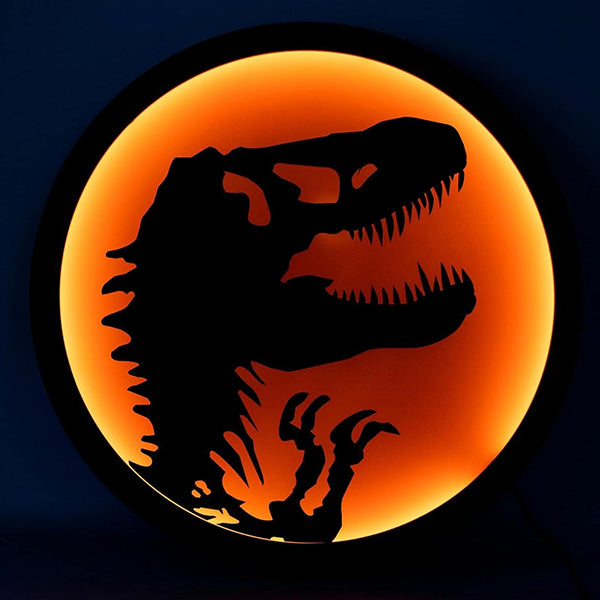 Jurassic Park T-Rex Logo LED Wall Light Sign