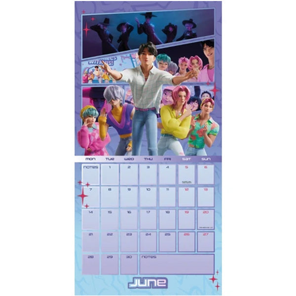 K-Pop Demon Hunters Square Calendar 2027