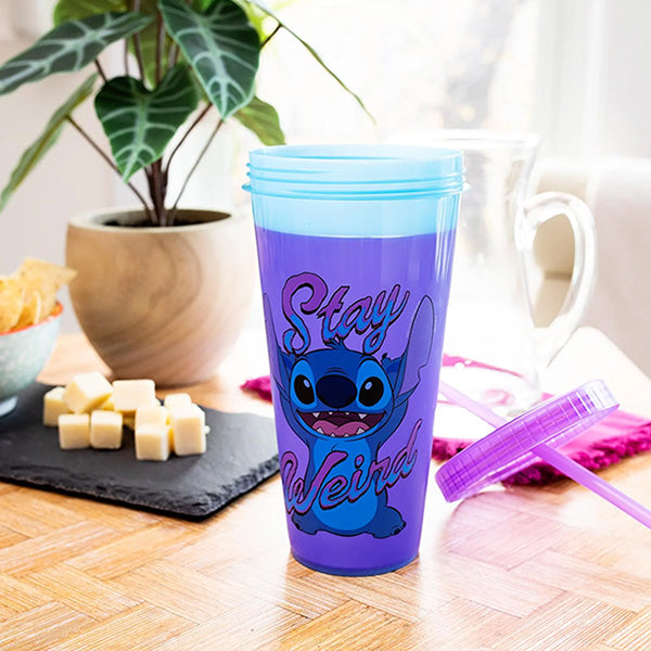 Lilo and Stitch Stay Weird Color Changing Tumbler