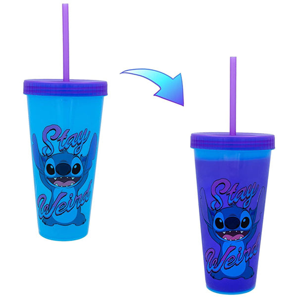 Lilo and Stitch Stay Weird Color Changing Tumbler