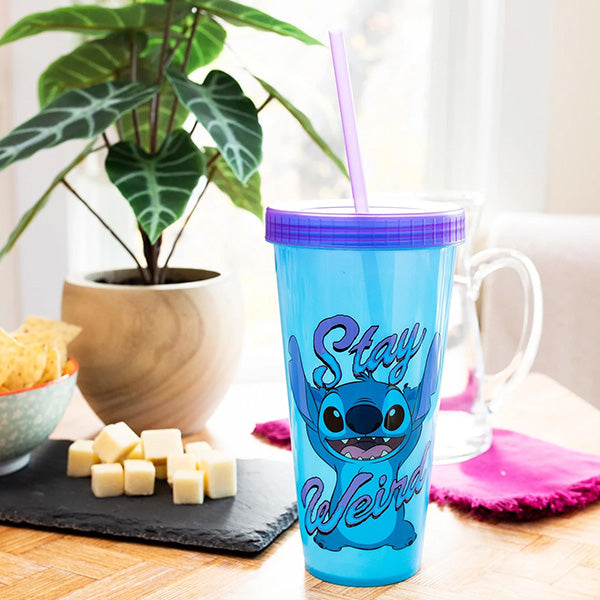 Lilo and Stitch Stay Weird Color Changing Tumbler